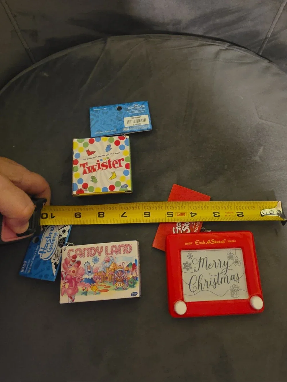 NWT Candy Land & Twister Game Boxes & Etch A Sketch Christmas Tree Ornaments